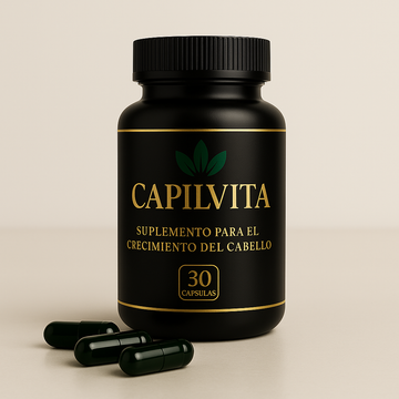CapilVita – Suplemento Anticaída 💊 | Fortalece y Estimula el Crecimiento del Cabello 🌱 (30 cápsulas)