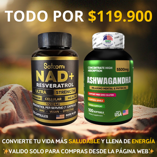 Combo PREMIUM NAD+ & Ashwagandha 💊